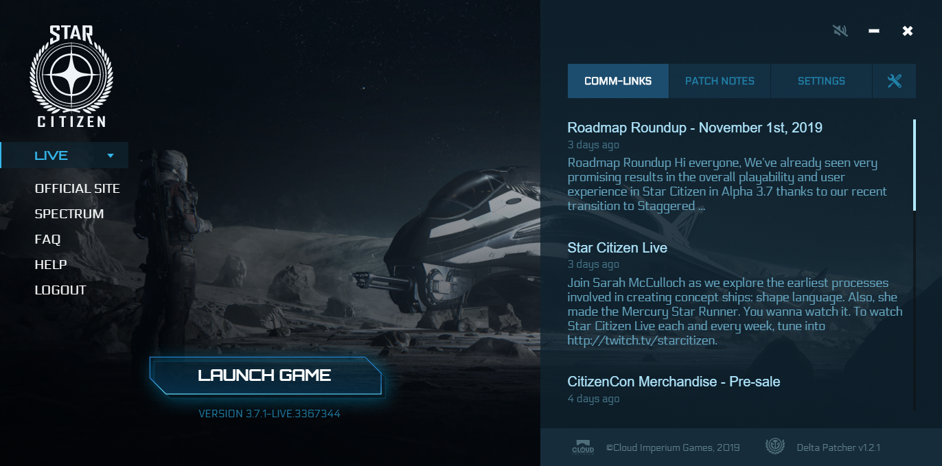 Install the RSI Star Citizen Launcher Roberts Space Industries